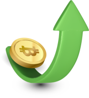 nakamoto invest arrow with coin